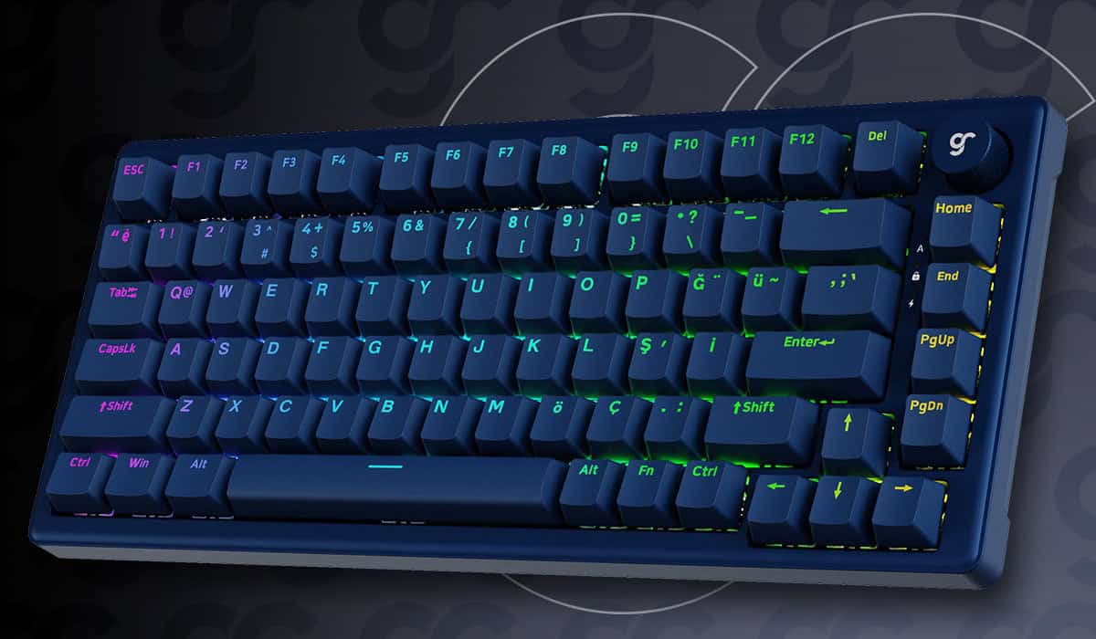 Gameraider K1 He Dark Blue Kablolu Gaming Klavye H3
