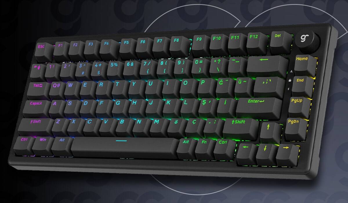 Yapay zeka destekli renkli aydınlatmalı oyun klavyesi, RGB aydınlatmalı mekanik tuşlar, profesyonel gaming klavyesi, bilgisayar oyunları ve e-spor için ideal.
