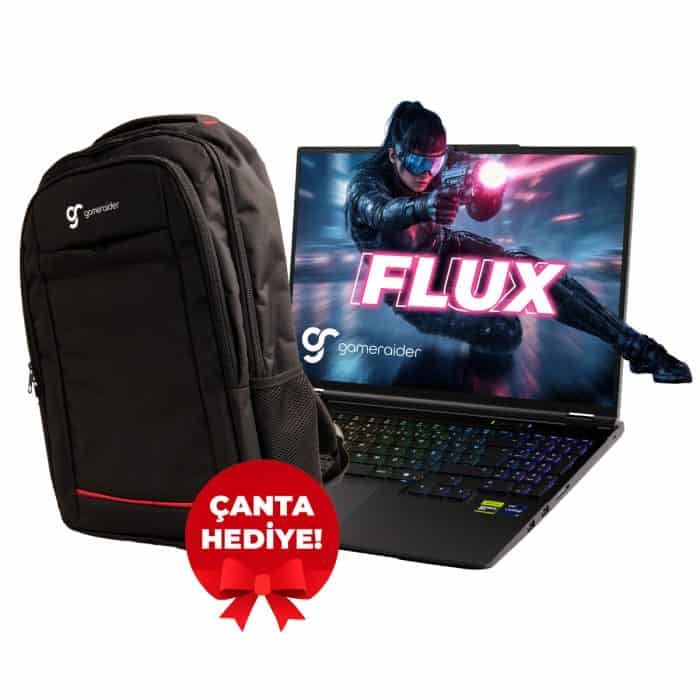 GameRaider FLUX GR16 Intel Core i9-14900HX RTX 5070 8GB 115W 16 inç 2.5K QHD+ 300Hz FreeDos - Görsel 2