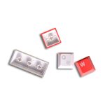 GameRaider Cherry Double Shot PBT (Full Set) Kırmızı Türkçe Keycap Set - Görsel 4