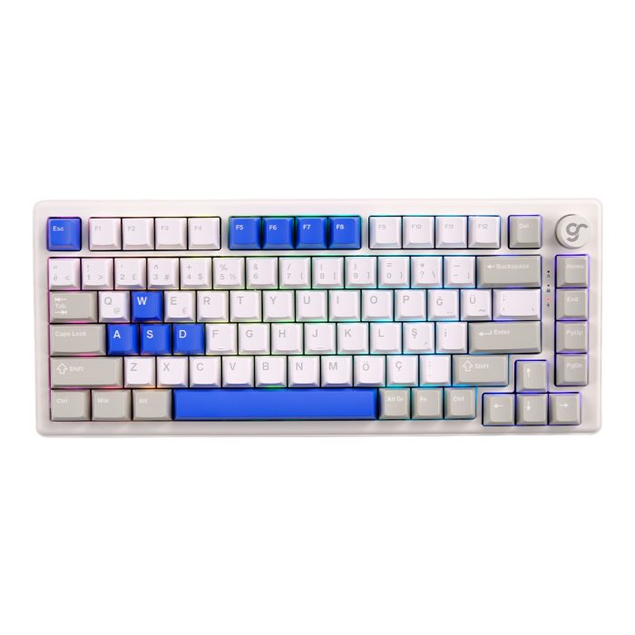 GameRaider Cherry Double Shot PBT (Full Set) Mavi Türkçe Keycap Set - Görsel 4