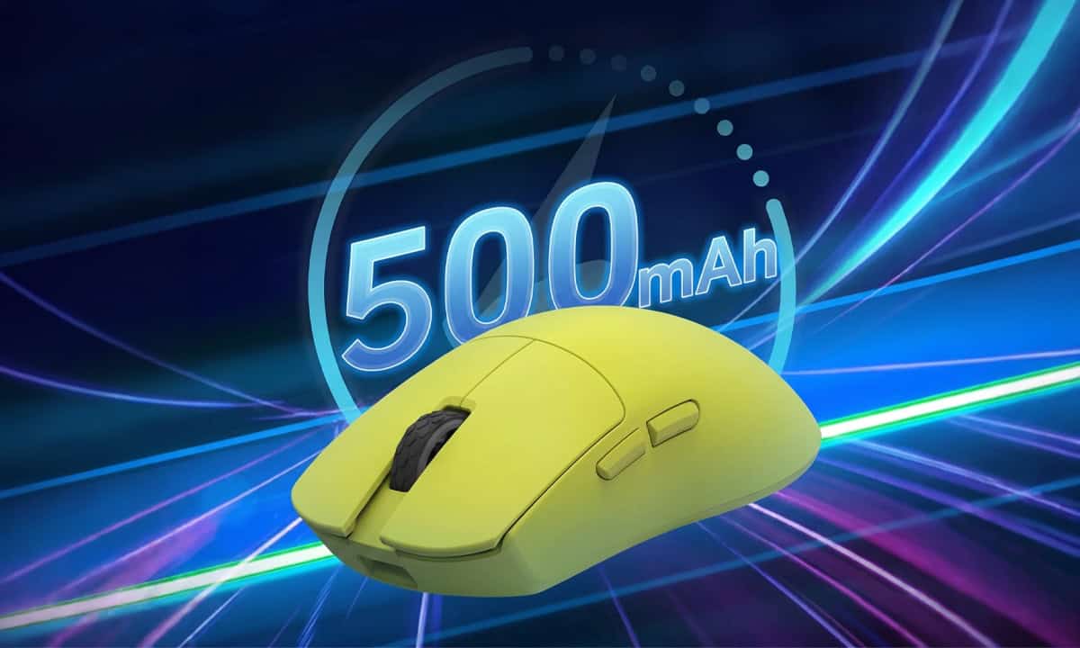 500 mAh pil ile gaming mouse, teknolojik ve şık tasarım.