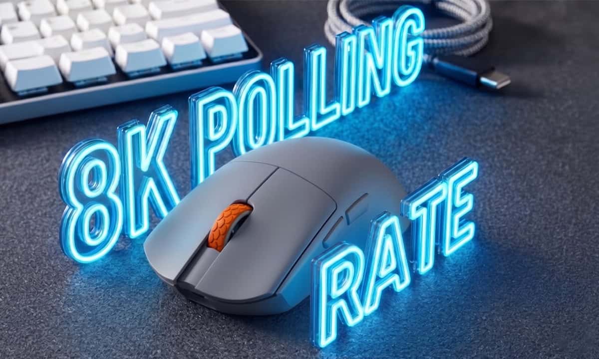 Oyun ve teknoloji temalı, 8K oy kullanma oranını vurgulayan görsel.