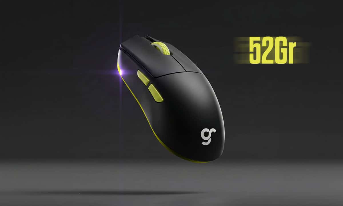 Gamer mouse with 52 gram hafiflik ve LED ışıklandırma, oyun için ideal.