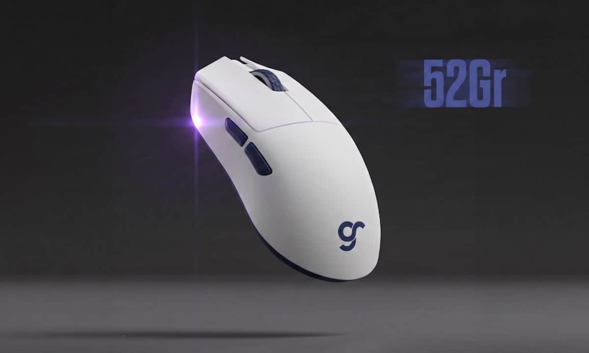 GamerMouse 520Gr, kablosuz oyun faresi, beyaz renkli ve ergonomik tasarım.