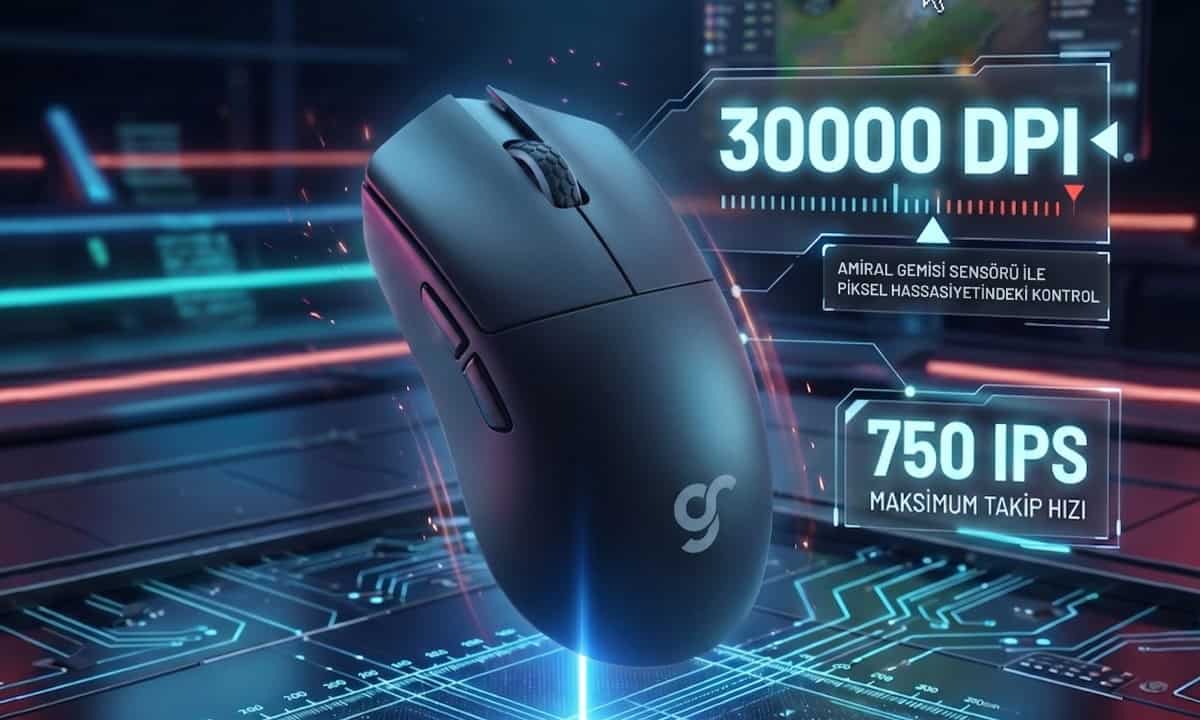 Yüksek DPI ve IPS özelliklerine sahip oyun faresi, oyun performansını artırır.